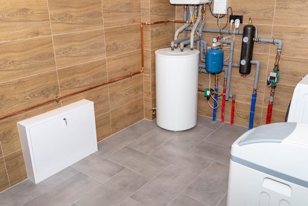 Residential water heater and plumbing system installed in Red Oak